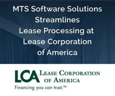 Banner rectangle for Press Release: BNY Mellon & MTS Software Solutions Recognized for "ABBYY Project of the Year"MTS Software Solutions Streamlines Lease Processing at Lease Corporation of America