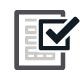 Image Enhancement icon: document application check mark