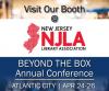 Banner rectangle for event: Visit Our Booth at New Jersey Library Association BEYOND THE BOX Annual Conference in Atlantic City April 24-26